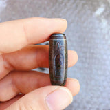 30mm Grey Green Stone Tibetan Dzi Agates Beads Buddha Jewelry Reiki Healing