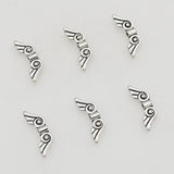 100pcs Antique Silver Protector Wing Spacer Beads DIY Jewelry Accessories