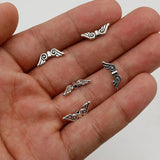 100pcs Antique Silver Protector Wing Spacer Beads DIY Jewelry Accessories