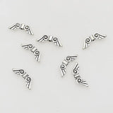100pcs Antique Silver Protector Wing Spacer Beads DIY Jewelry Accessories