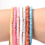 5mm Natural Freshwater Shell Beads for Bracelet Making - 308-360pcs/Lot
