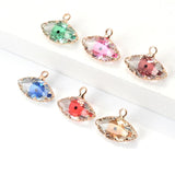 5pcs/Lot Evil Eye Charms Multicolor Rhinestone Charms For Necklace Pendant