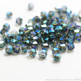 Clear Green 3mm Bicone Crystal Beads Glass Beads DIY Jewelry Making