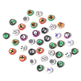 50pcs Halloween Skull Bat Soft Clay Beads for DIY Jewelry Making