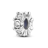 Silver Spacer Charms With Silicone for Bracelet Diy Stopper Beads