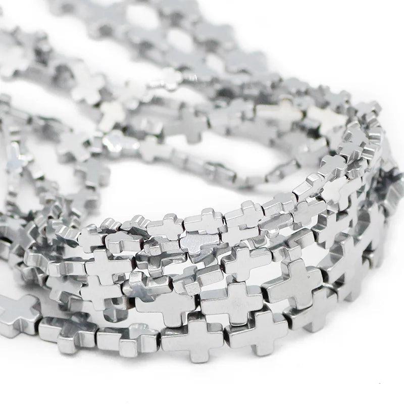Jesus Shape Hematite Stone Spacer Beads for DIY Jewelry Making