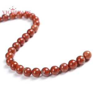 Red Jaspe Natural Stone Beads 4-12mm Strand 15 Inches