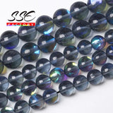 A+ Crystal Gray Moon Stone Beads 15'' Strand Jewelry Making DIY Bracelet 6-12mm