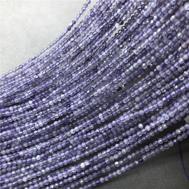 Amethyst Purple Crystal Small Beads 2/3/4mm Faceted Cut DIY Gem