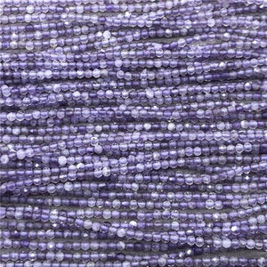 Amethyst Purple Crystal Small Beads 2/3/4mm Faceted Cut DIY Gem