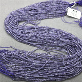 Amethyst Purple Crystal Small Beads 2/3/4mm Faceted Cut DIY Gem