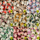 8MM Ceramic Flower Beads Jewelry Making Supplies