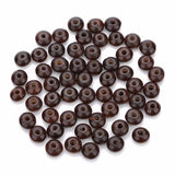 200pcs 7x12mm Natural Brown Wooden Abacus Beads for DIY Jewelry