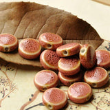 30Pcs Multicolor Ceramic Bead Round Flat Spacer Beads for DIY Jewelry Making