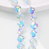 20PCS Glass Flower Beads Charms Jewelry Making DIY 10*16mm