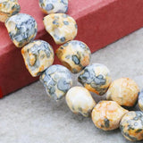 Rainbow Riverstone Skull Beads 10mm for DIY Jewelry Making