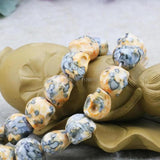 Rainbow Riverstone Skull Beads 10mm for DIY Jewelry Making