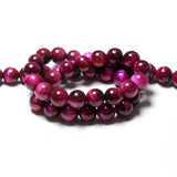 Rose Red Tiger Eye Gem Stone Beads 6-12mm 15''