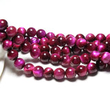 Rose Red Tiger Eye Gem Stone Beads 6-12mm 15''