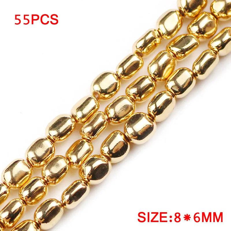 Irregular Hematite 5~8mm Stone Beads DIY Bracelet Necklace