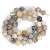 Faceted Agate Round Stone Beads for DIY Jewelry Making 6/8/10MM