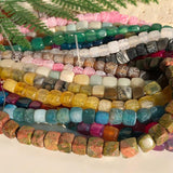8mm Frost Cracked Dragon Veins Agate Loose Beads for Jewelry Making