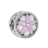 10Pcs Crystal Star MOM Flower Charms Beads for Bracelets Necklace Making