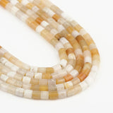 4x4mm Pink Aventurine Rondelle Beads 15''