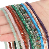 2x5mm Natural Stone Abacus Beads for Jewelry Making