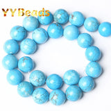 Turquoise Stone Beads 4-12mm Round Loose Charm Beads for Jewelry Making