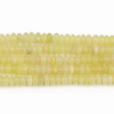 5x2mm Lemon Jade Abacus Beads Flat Round Disc Loose Spacer Beads