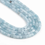 4x4mm Aquamarine Rondelle Bead Loose Beads 15''