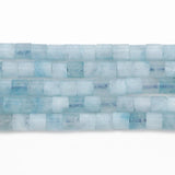 4x4mm Aquamarine Rondelle Bead Loose Beads 15''