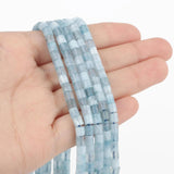 4x4mm Aquamarine Rondelle Bead Loose Beads 15''