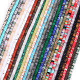 4x2mm Natural Mix Gem Stone Agates Minerals Beads