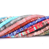 4x2mm Natural Mix Gem Stone Agates Minerals Beads