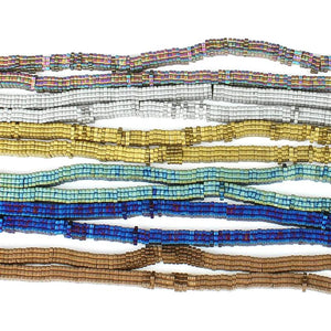 Hematite Square Beads Electroplated for DIY Jewelry Making
