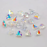 8mm Irregular Triangle Beads Glass Beads for Jewelry Making 50pcs/lot