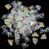 8mm Irregular Triangle Beads Glass Beads for Jewelry Making 50pcs/lot