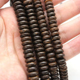 4mm Coconut Shell Flat Round Wood Beads DIY Spacer Beads