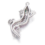 Chameleon Lizard Charm Micro Pave Zircon Beads for Jewelry Making