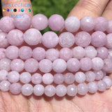 6 8 10mm Faceted Kunzite Jades Round Spacer Loose Beads 15''
