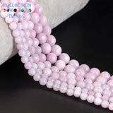 6 8 10mm Faceted Kunzite Jades Round Spacer Loose Beads 15''