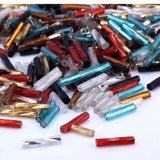 OlingArt Mixed Tube bead 2x9mm 65g/lot Twist Bugles Glass Seed Beads