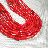 Coral Stone Spacer Beads for DIY Jewelry Making 5x8-6x12m