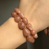 Sun Stone Beads Water Drop Loose Spacer Beads 15''Inches
