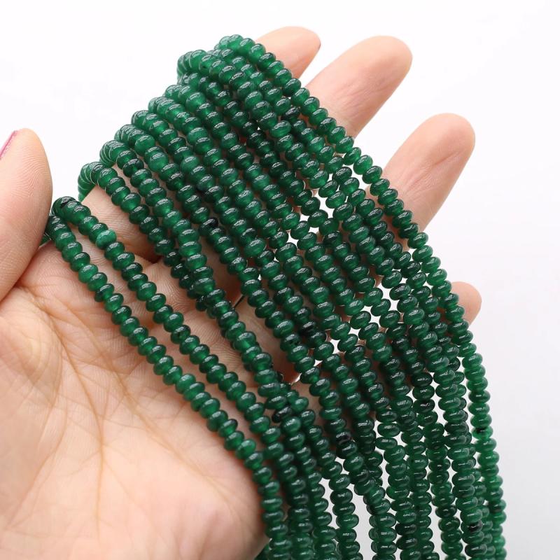 Natural Stone Beaded Faceted Abacus Gemstone Loose Isolation Accessories