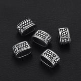 Stainless Steel Slider Beads Oval Large Hole 12x6mm for DIY Bracelet