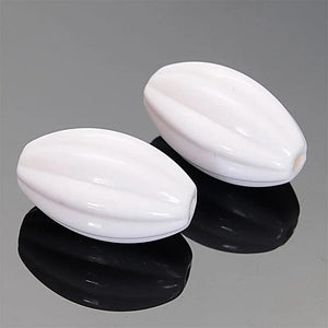 Miasol 20 Pcs 16x24mm Acrylic Oval Shape Beads for Jewelry Making