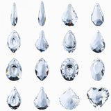 2Pcs 50mm Clear Crystal Prism Pendants Beads Charms Glass Chandelier Crystals